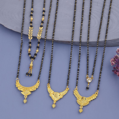 BELLADOR mangalsutra for women Brass, Crystal Mangalsutra