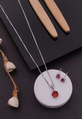 CHOPDA BUSSINESS HUB Alloy Silver Jewellery Set(Pack of 1)
