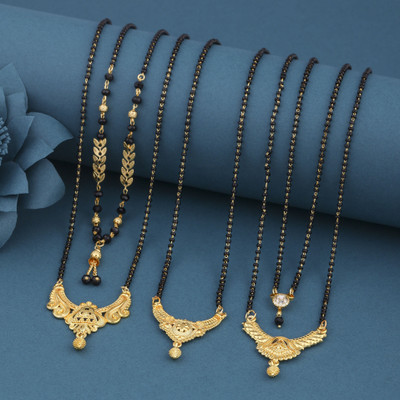 VEMISHTI mangalsutra for women Brass, Crystal Mangalsutra