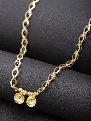 Opus Gems Alloy Gold-plated Black Jewellery Set(Pack of 3)