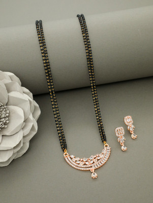 BOGHRA SALES Mother of Pearl, Alloy Gold-plated Rose Gold Jewellery Set(Pack of 2)