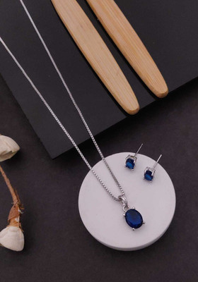 CHOPDA BUSSINESS HUB Alloy Silver Jewellery Set(Pack of 1)