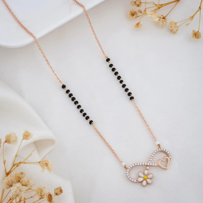 jiyajewels rose gold mangalsutra Brass Mangalsutra