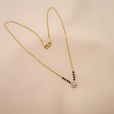 Vriva Jewels Best Selling American Diamond Mangalsutra For Women Alloy Mangalsutra
