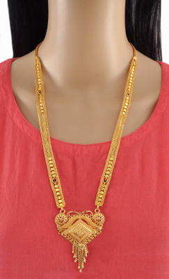 Dency Brass Gold-plated Gold Jewellery Set(Pack of 1)