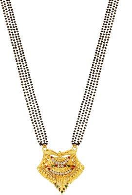 Charms Ethnic Gold Plated Festive Look Alloy Mangalsutra