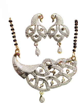 Trendeela.com Alloy Gold-plated Gold, Black Jewellery Set(Pack of 1)