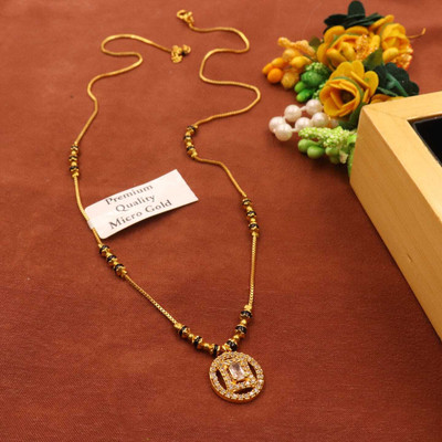 MLSALES (18-inch)Short Mangalsutra Chain Pendant Brass Mangalsutra