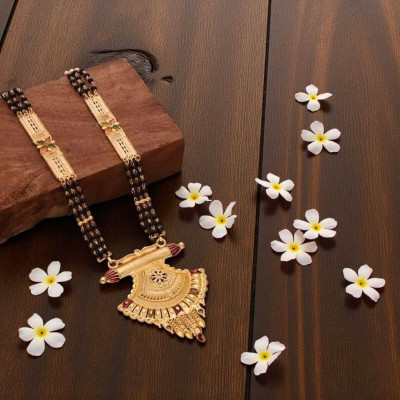 RAACZION Best 1 Gram Gold Mangalsutra Brass Mangalsutra