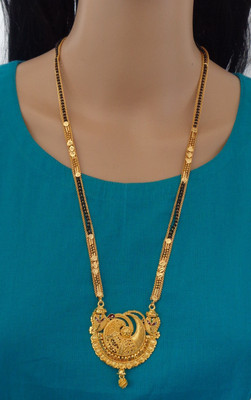 Jewelocity Designer and Stylish Gold Plated Mangalsutra For Women and Girls Brass Mangalsutra