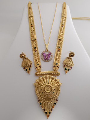 parient. Brass Gold-plated Gold Jewellery Set(Pack of 1)