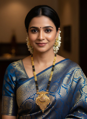 Rohit Fashion Trending Micro Gold Plated Matte Mangalsutra for Daily Wear Brass Mangalsutra