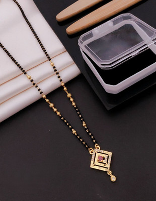 SHIVAY FASHION HUB Khodalkrua Jewellery New designer Gold plated Mangalsutra Alloy Mangalsutra