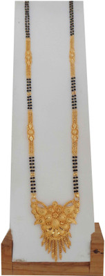 Jewelocity Designer and Stylish Gold Plated Mangalsutra For Women and Girls Brass Mangalsutra