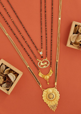 wuzela Best 1 Gram Gold Mangalsutra Brass Mangalsutra