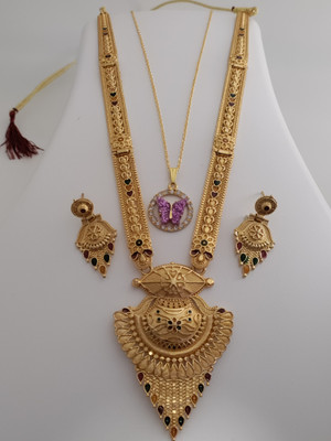 parient. Brass Gold-plated Gold Jewellery Set(Pack of 1)