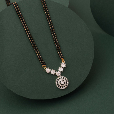 Alasca Gold Plated Mangalsutr For Women Brass Mangalsutra