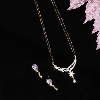 Anika's Creation Brass Gold-plated Silver, Black Jewellery Set(Pack of 3)