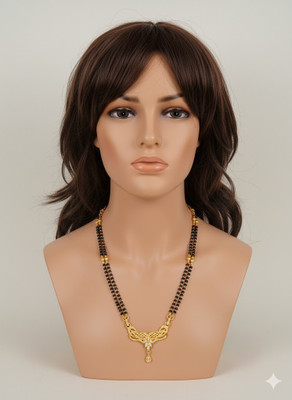 khushi enterprise Traditional Gold Plated Micro Polish Mangalsutra Brass Mangalsutra