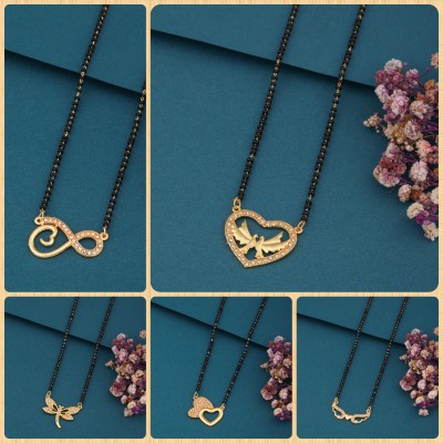 EthnicEmbrace Serene Soaring Brass Mangalsutra