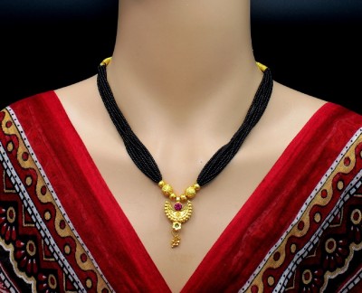 SONI Soni Jewellery Allure Fancy Marathi Mangalsutra For Women Alloy Mangalsutra