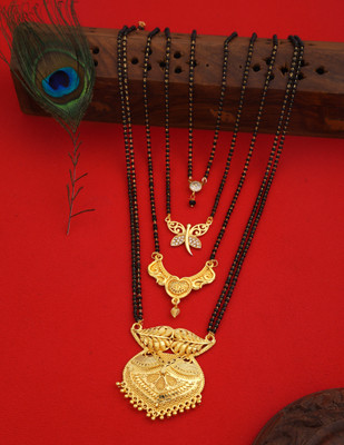 wuzela Best 1 Gram Gold Mangalsutra Brass Mangalsutra