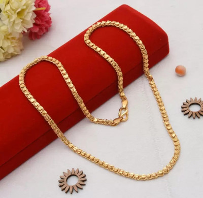 Raplemi 1 gram Pendant set for women and girls new design new year Gold-plated Plated Alloy Chain