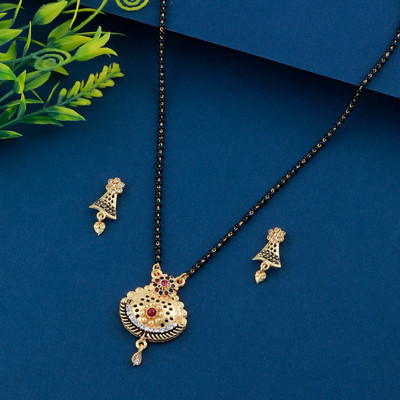 Shreenathji Jewellers Alloy Gold-plated Gold Jewellery Set(Pack of 1)