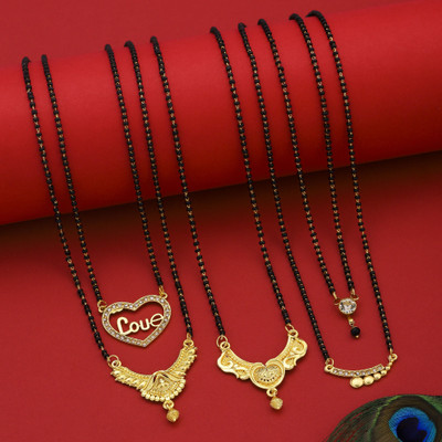 BELLADOR Brass, Crystal Mangalsutra