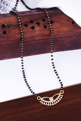 MEENAZ mangalsutra for women Brass, Copper, Metal, Crystal, Stone Mangalsutra