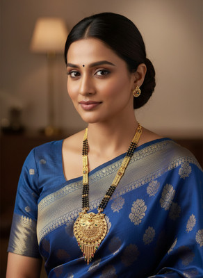 Rohit Fashion Trending Micro Gold Plated Matte Mangalsutra for Daily Wear Brass Mangalsutra