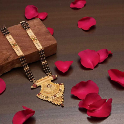 RAACZION Best 1 Gram Gold Mangalsutra Brass Mangalsutra