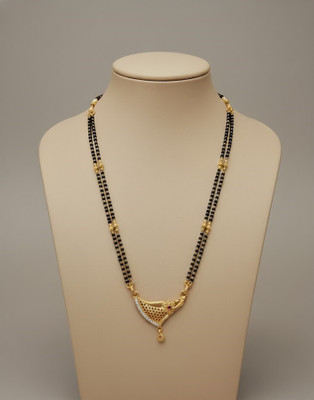 khushi enterprise Traditional Gold Plated Micro Polish Mangalsutra Brass Mangalsutra