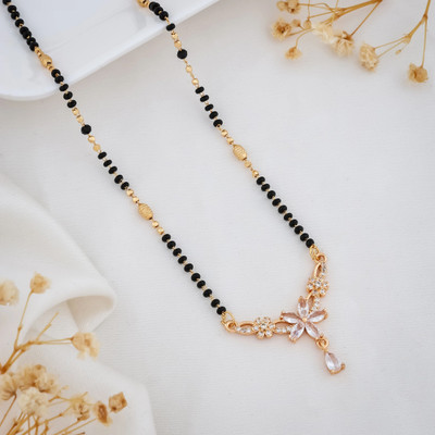 jiyajewels Swet mangalsutra Brass Mangalsutra