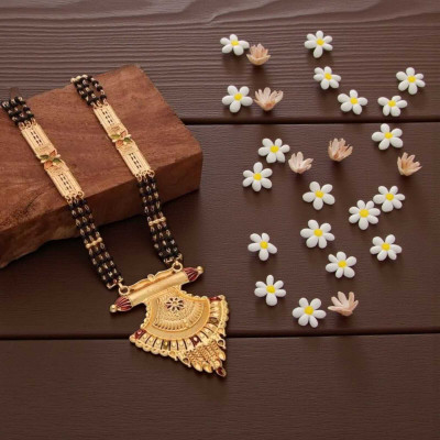 RAACZION Best 1 Gram Gold Mangalsutra Brass Mangalsutra