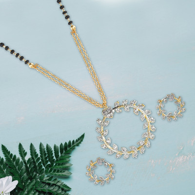 M Creation Alloy Gold-plated Gold Jewellery Set(Pack of 1)