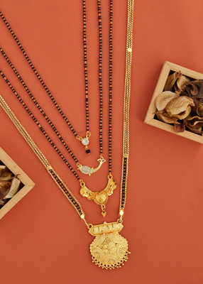 wuzela Best 1 Gram Gold Mangalsutra Brass Mangalsutra