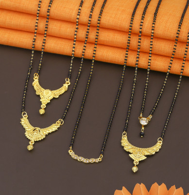 BELLADOR Gold Mangalsutra For women Stylish Brass Mangalsutra Brass Mangalsutra