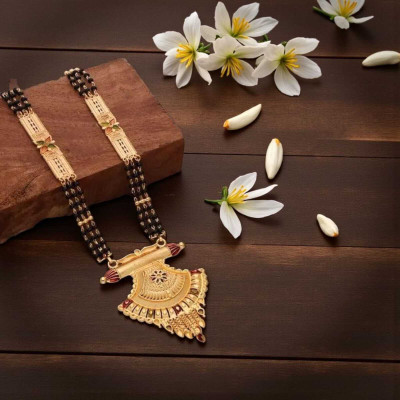 RAACZION Best 1 Gram Gold Mangalsutra Brass Mangalsutra