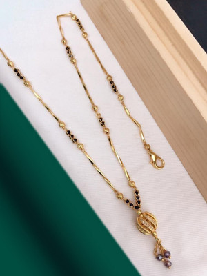 PARAM Stylish Gold Plated Brass Mangalsutra