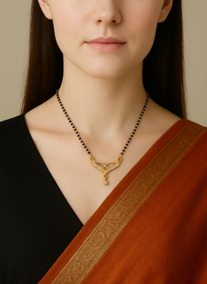 BOGHRA SALES Gold Mangalsutra For Women Alloy Mangalsutra