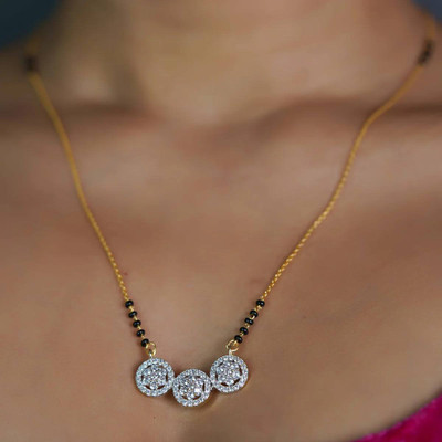 JETWAL Beautiful and Unique Design Gold Plated 18 Inch Mangalsutra Alloy Mangalsutra