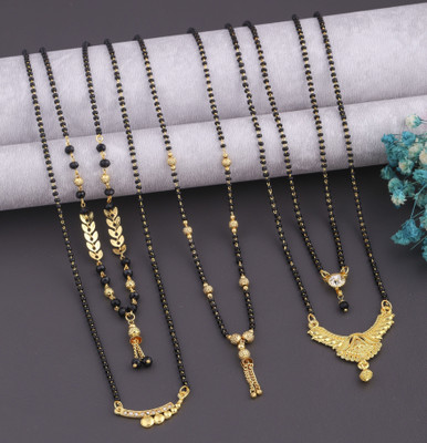 BELLADOR Gold Mangalsutra For women Stylish Brass Mangalsutra Brass Mangalsutra