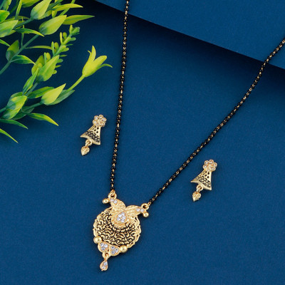 NM CREATION Alloy Gold-plated Gold Jewellery Set(Pack of 1)