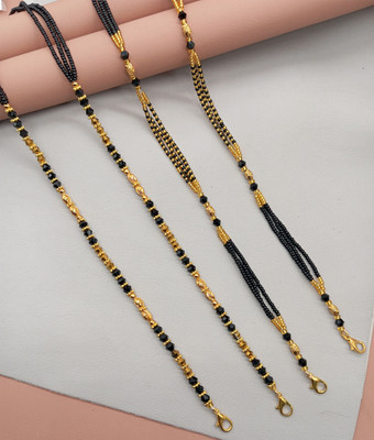 RANEM Handcrafted Beaded Mangalsutra, GOLD mangalsutra CHAIN Metal Mangalsutra