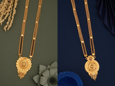 wuzela Best 1 Gram Gold Mangalsutra Brass Mangalsutra