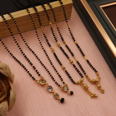 H R SALES IMITATION COMBO OF 4 FANCY MANGALSUTRA FOR WOMENS Alloy Mangalsutra