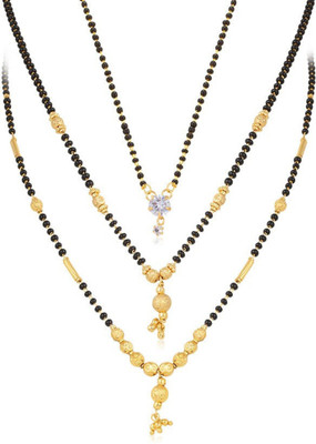 VEMISHTI Gold Mangalsutra For women Stylish Brass Mangalsutra Alloy Mangalsutra