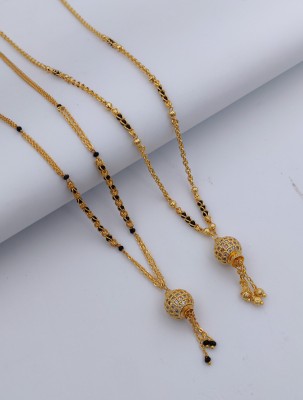 TKRB SALES FANCY HIGE GOLD DOKIYA COMBO 1+1 Brass Mangalsutra