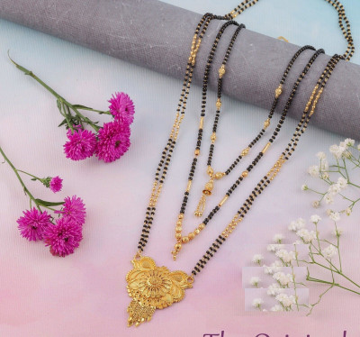 BELLADOR Gold Mangalsutra For women Stylish Brass Mangalsutra Alloy Mangalsutra